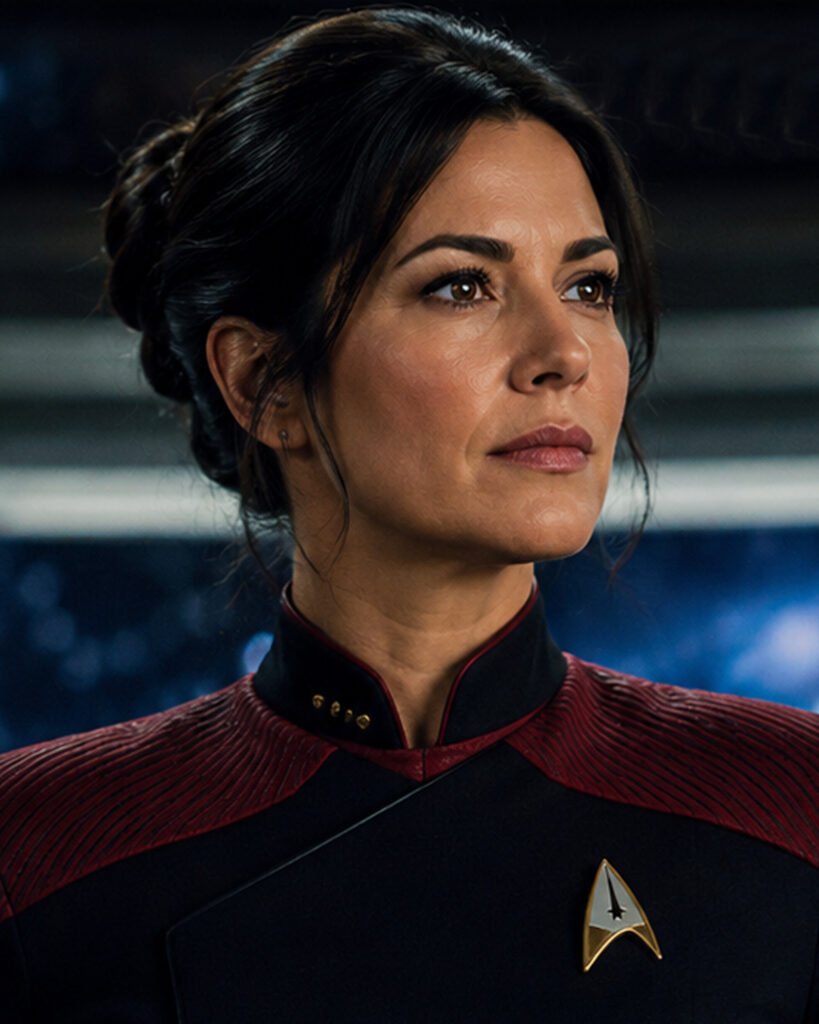 Captain Elara Sovek, Commanding Officer of the USS Navigator